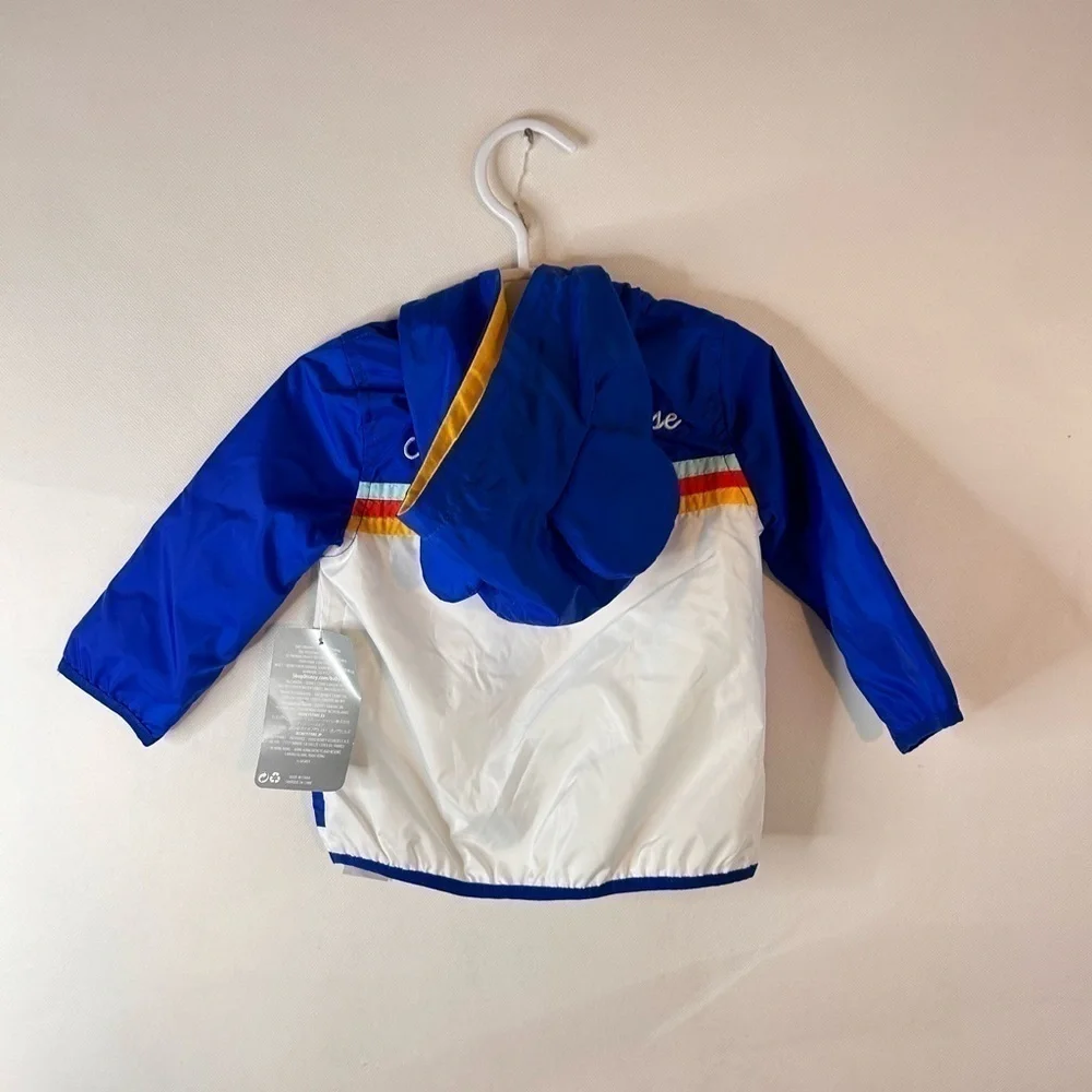 Disney Mickey Mouse Jacket Hooded Patches 6-9M NEW